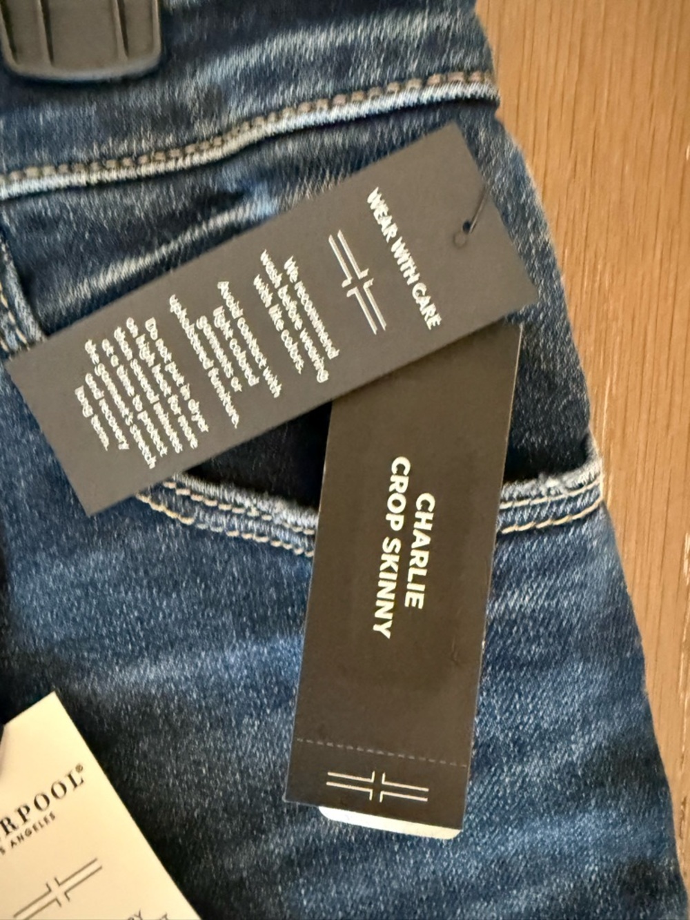 Liverpool Dark Blue Charlie Cropped Skinny Jeans with Cuffed Hem Soft - Picture 4 of 15